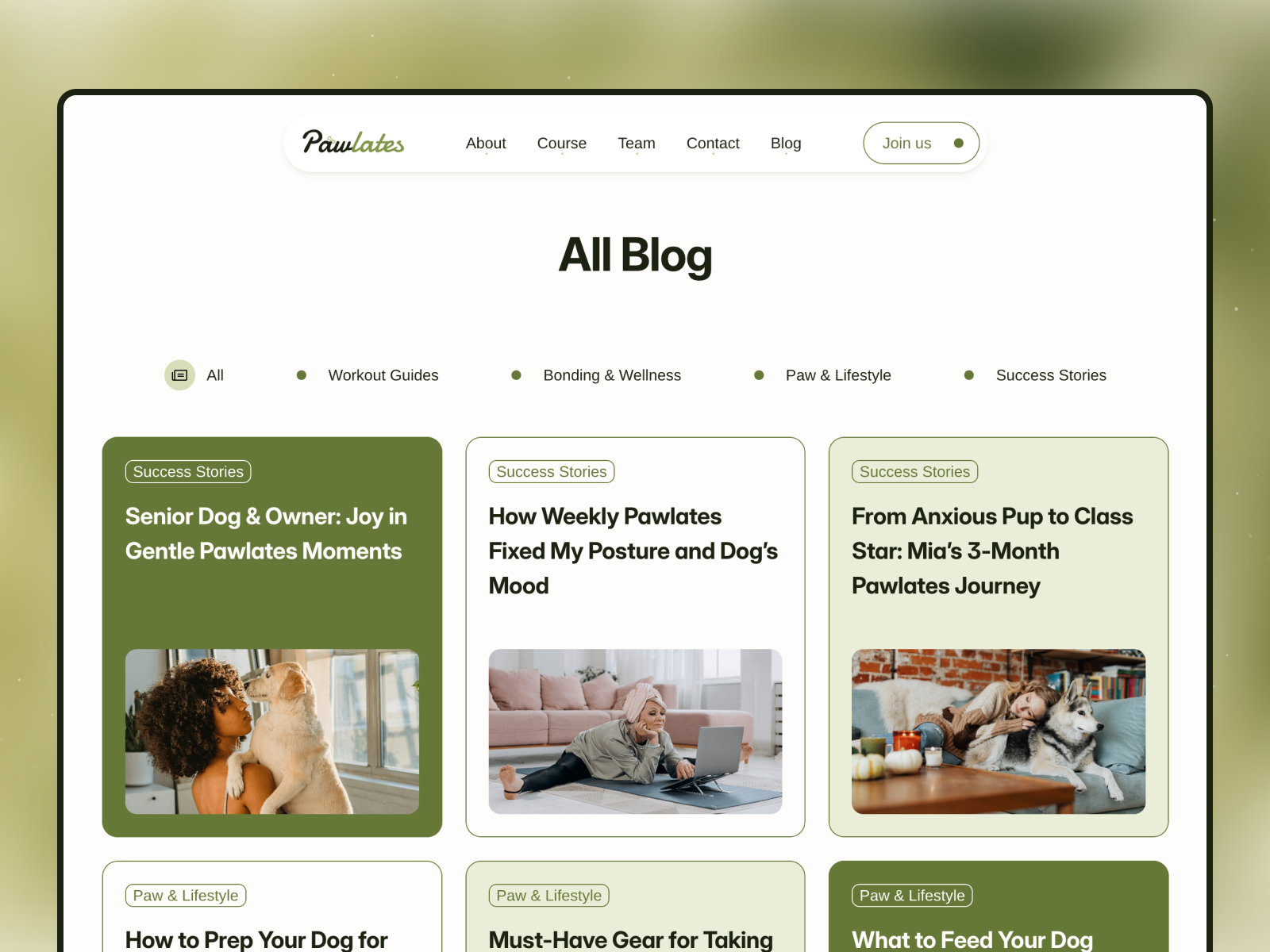 Pawlates | Pet Yoga & Pilates Studio Template