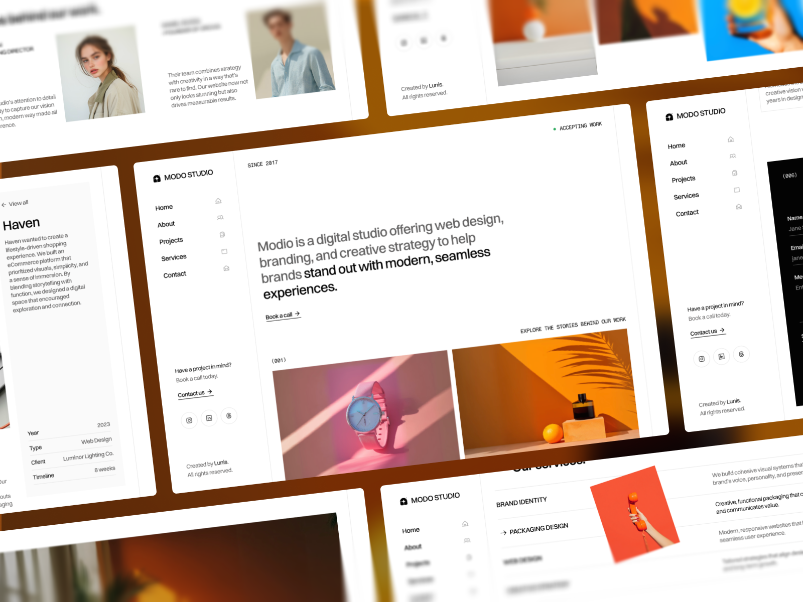 Modio — Minimal Portfolio Template