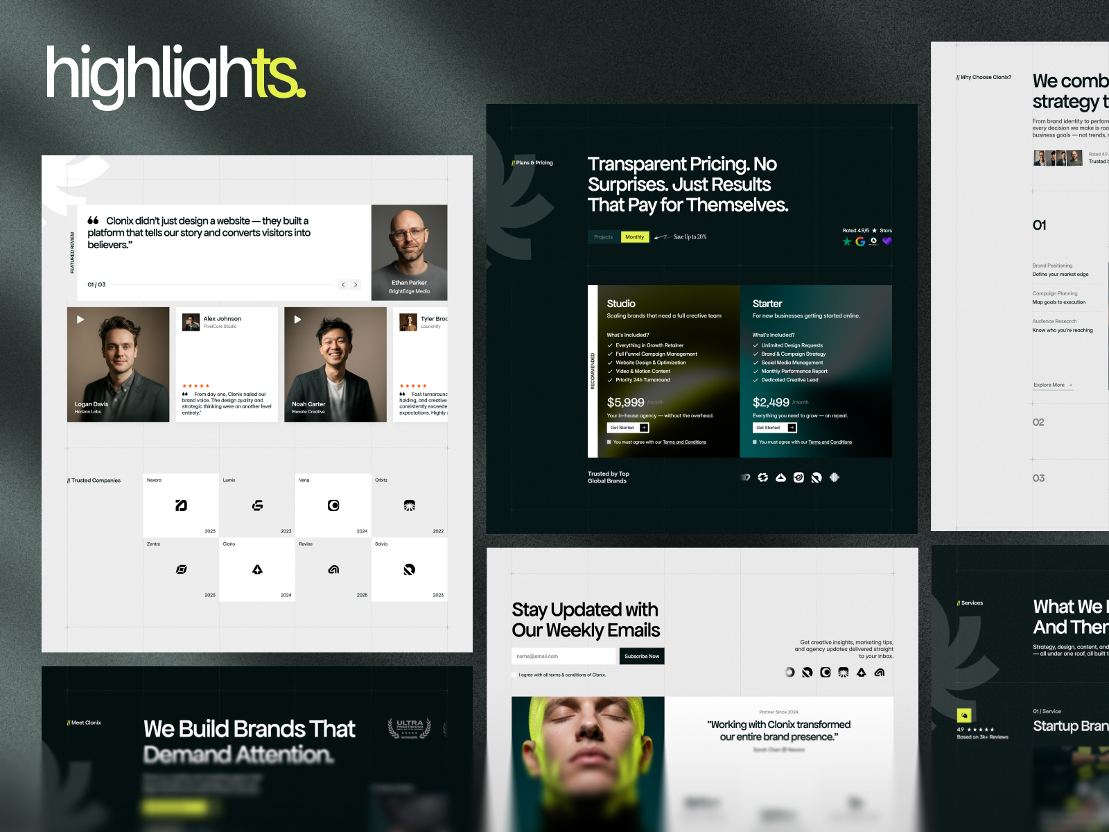 Clonix - Multipurpose Agency Framer Template