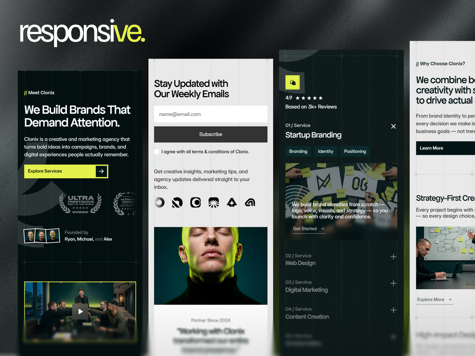 Clonix - Multipurpose Agency Framer Template