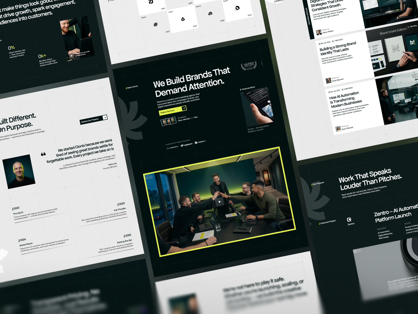 Clonix - Multipurpose Agency Framer Template
