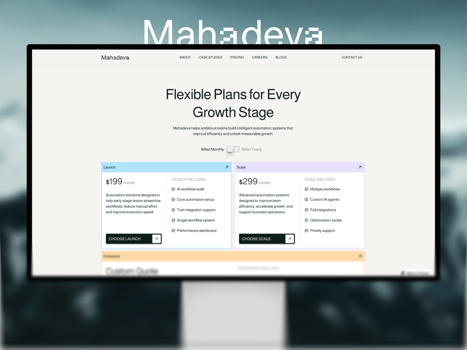 Mahadeva - AI Agency Framer Template