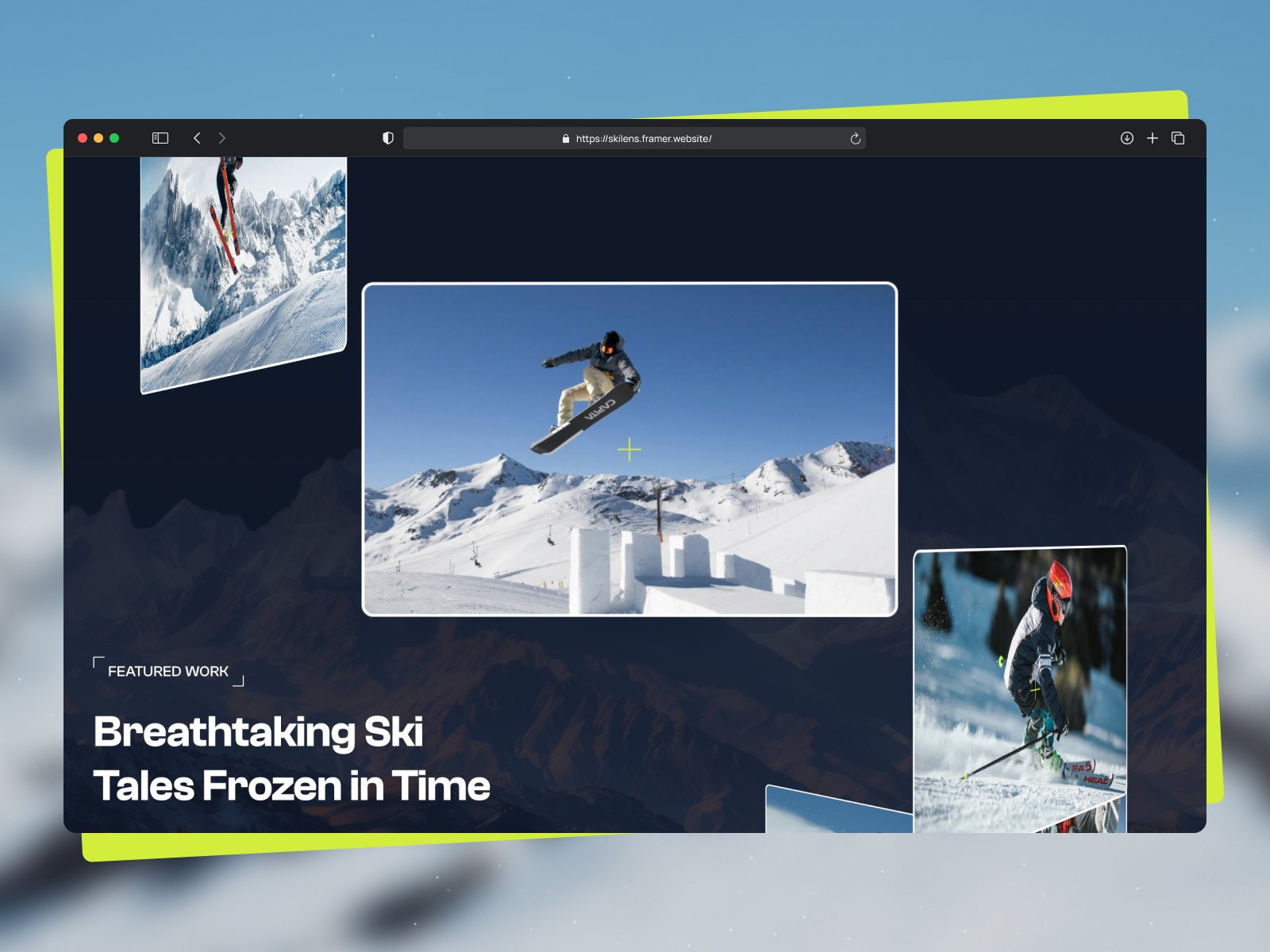 SkiLens | Sports Photography Portfolio Template