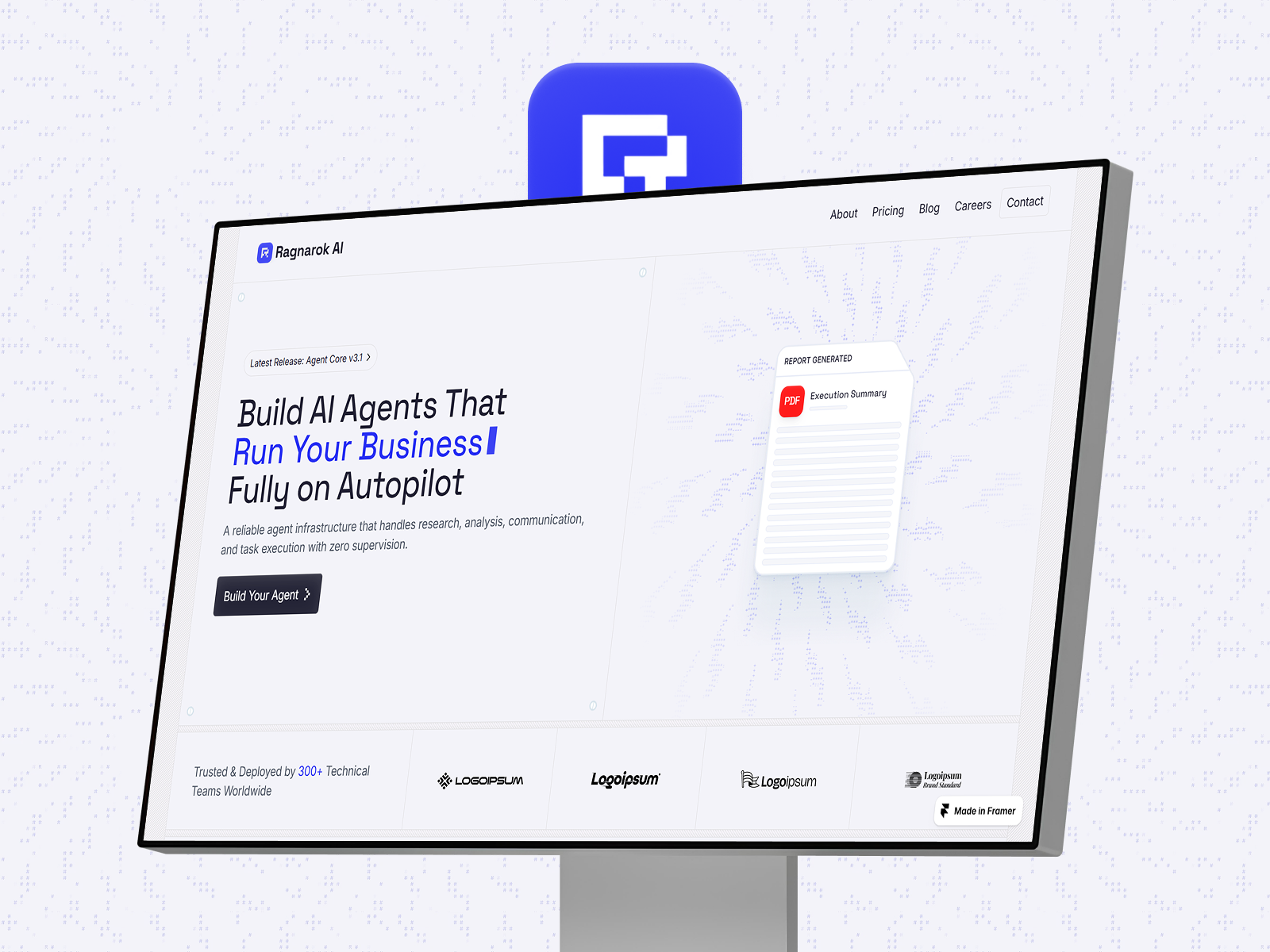 Ragnarok - AI Agent Framer Template