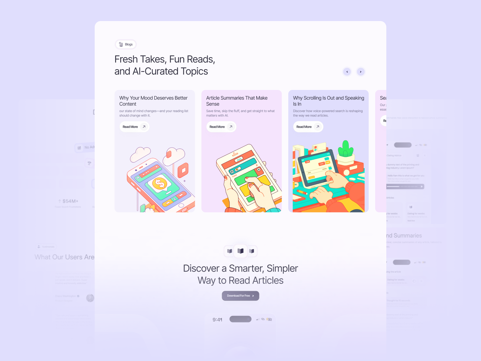 Readable - AI Mobile App Framer Template