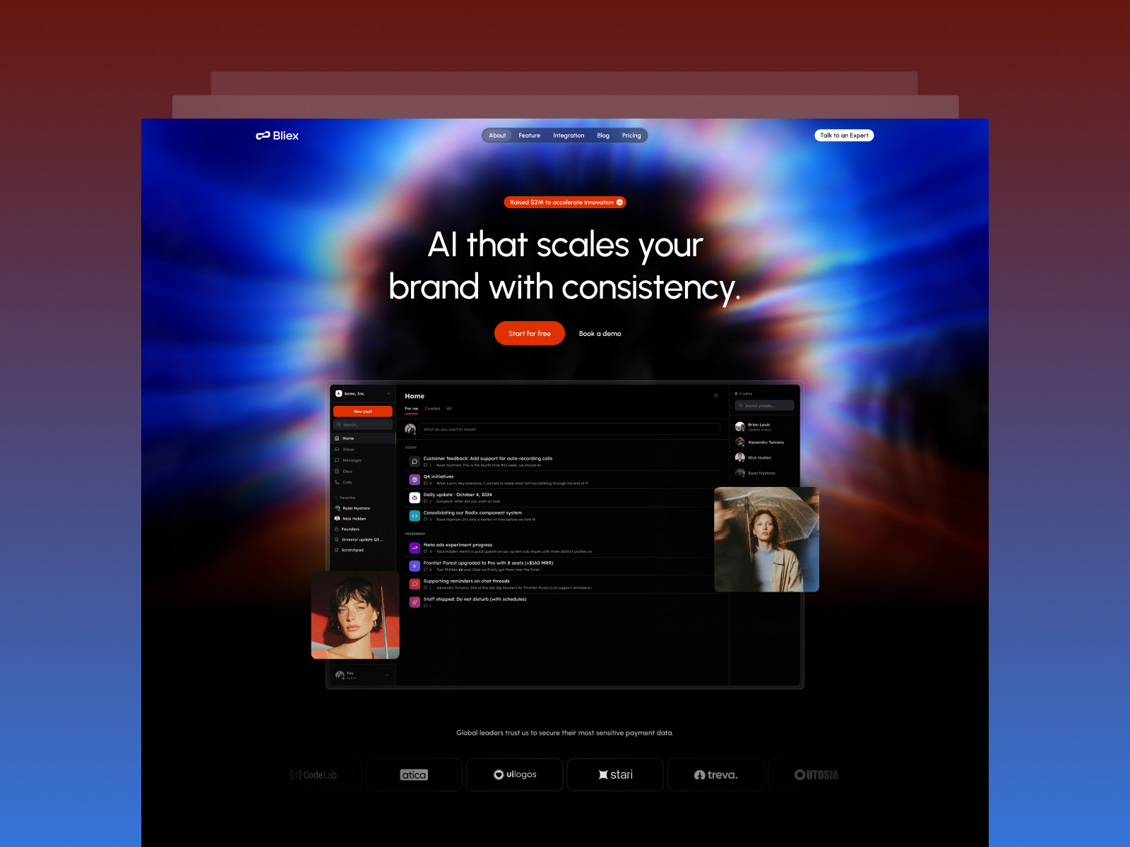 Bliex — SaaS Webflow Template ( Free Figma )