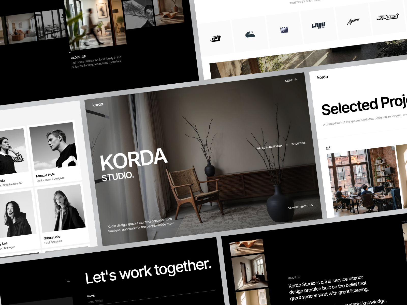Korda — Monochromatic Studio Template
