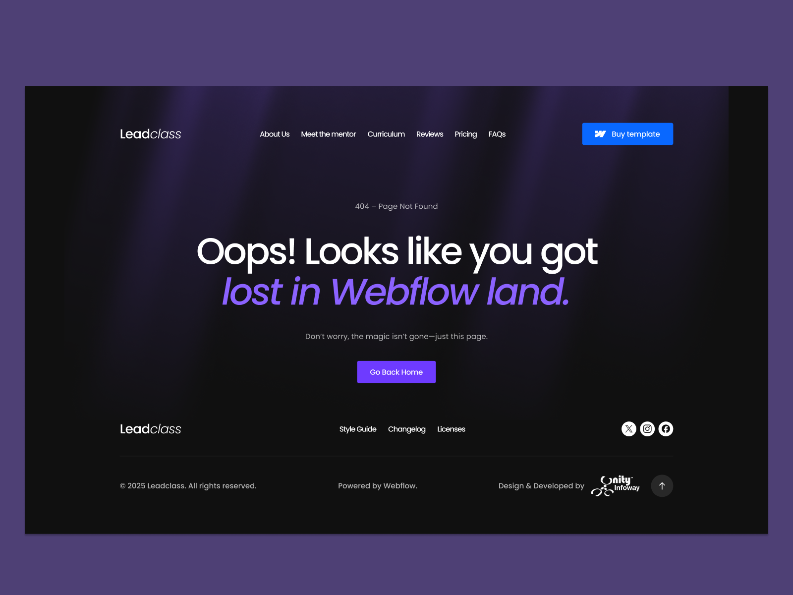 Leadclass - Education Webflow Template