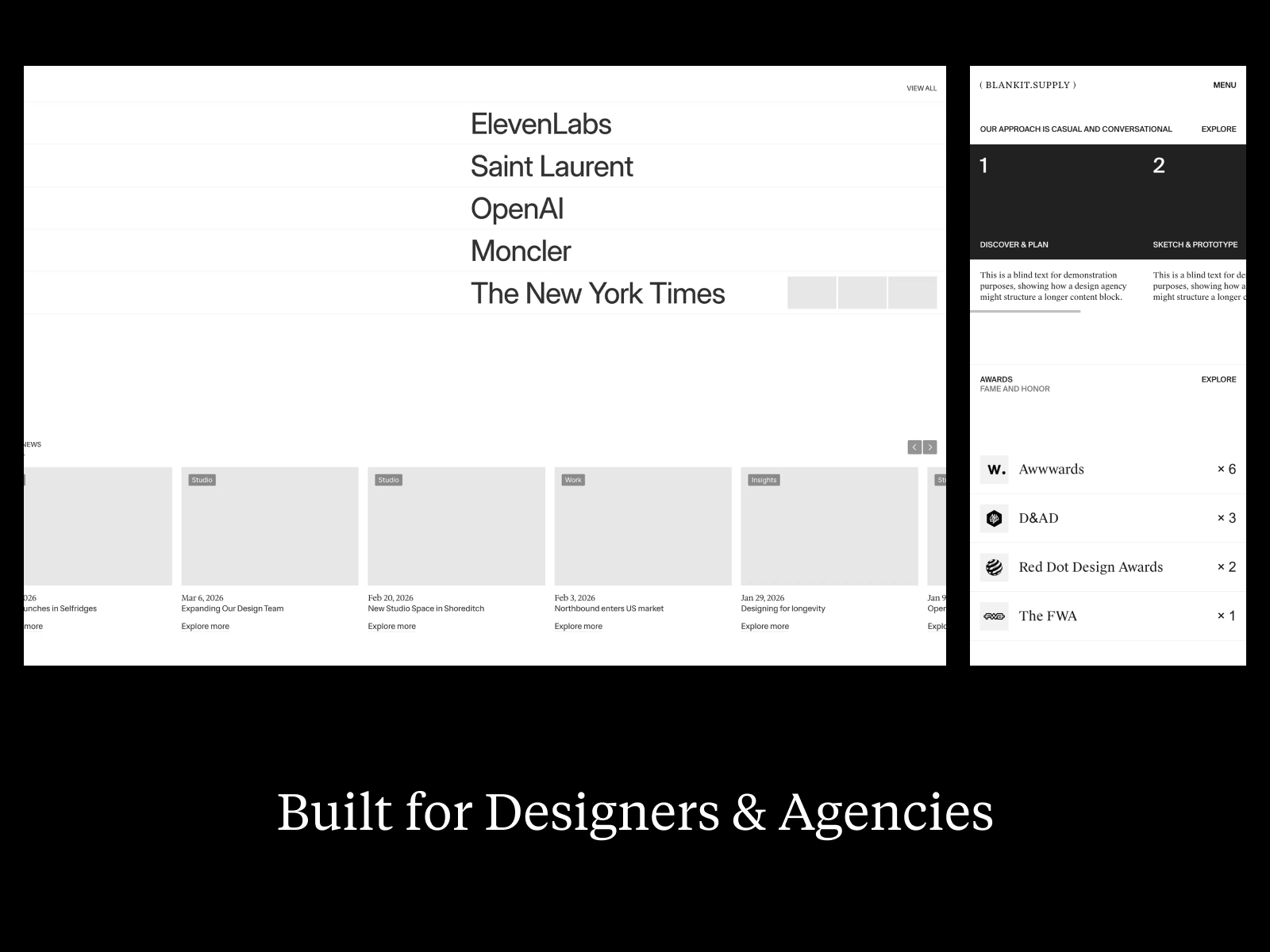 Blankit – Ultimate Portfolio System for Framer