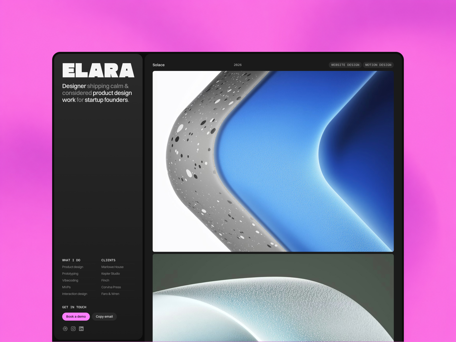 [FREE] Alara · Framer Portfolio Template
