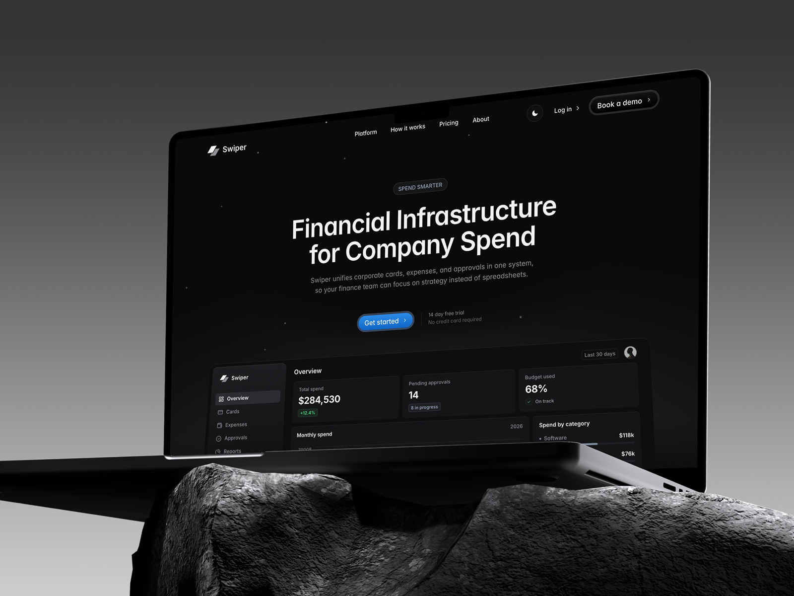 Swiper — Fintech SaaS Website Template
