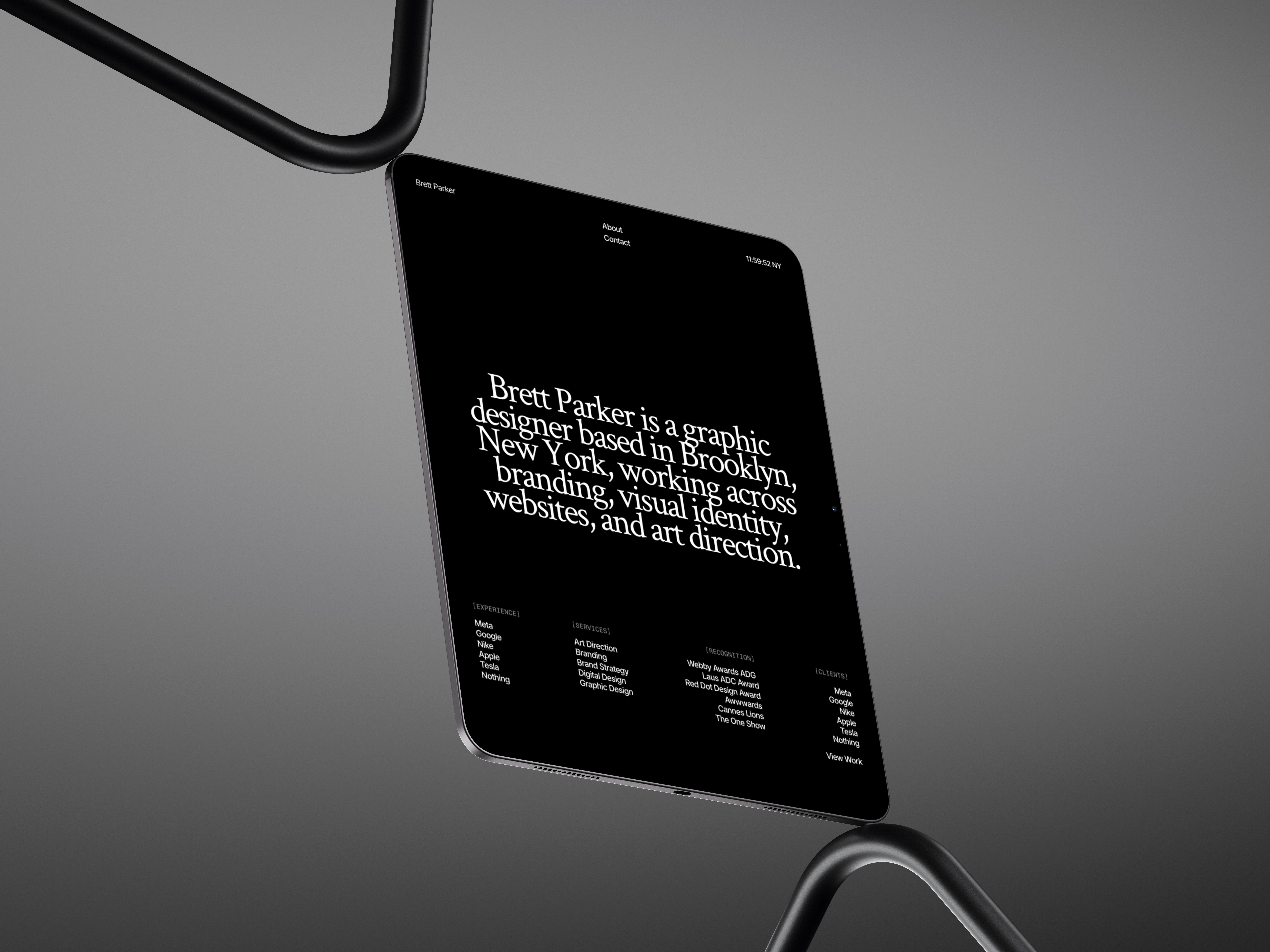 Brett Parker - Framer Portfolio Template