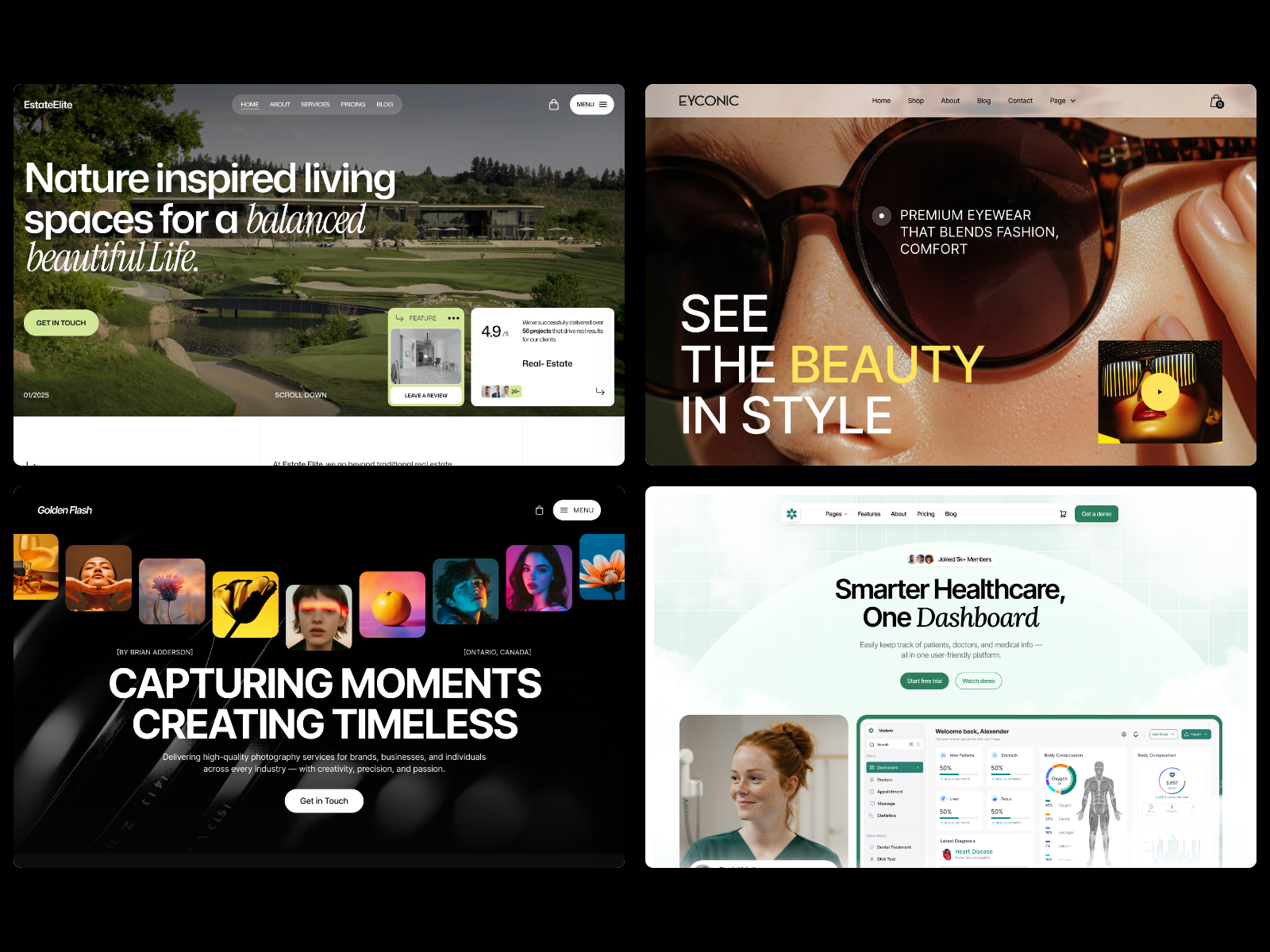 Waida Studio Figma Bundle: 40 Full Website Designs
