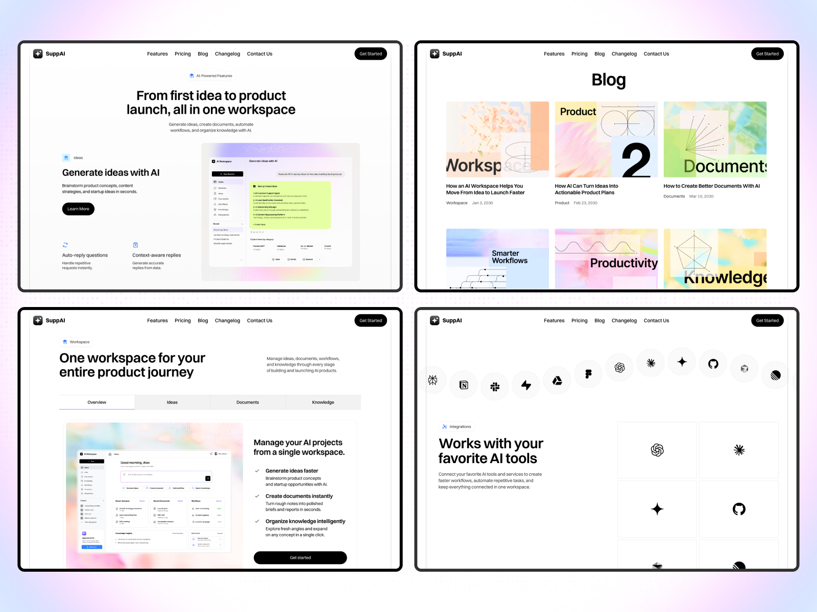 SuppAI — AI Workspace Framer Template