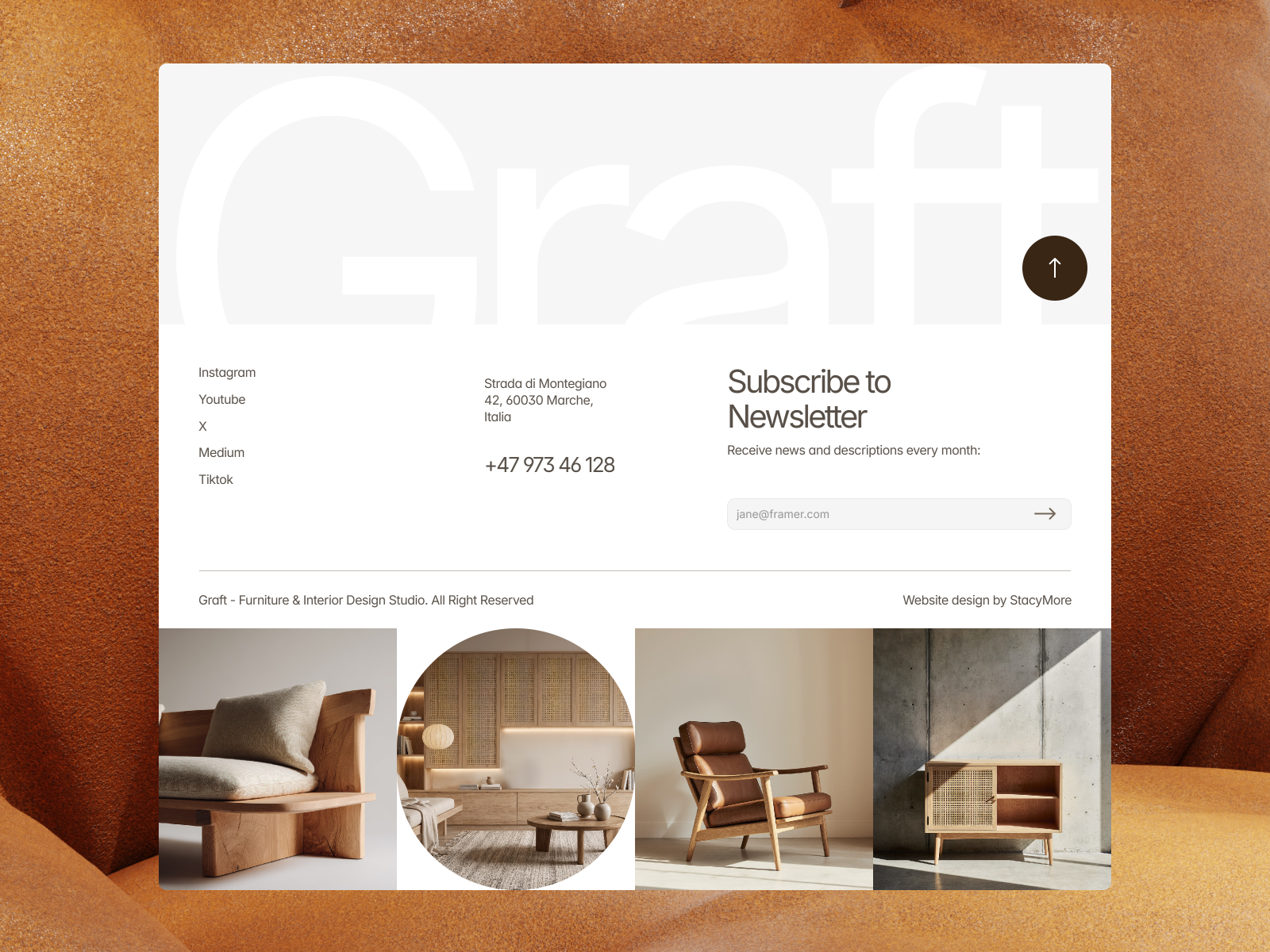 Graft — Furniture, Interior Design Landing Page