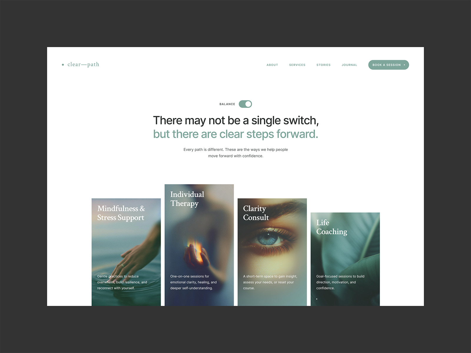 ClearPath  — Therapy & Coaching Framer Template
