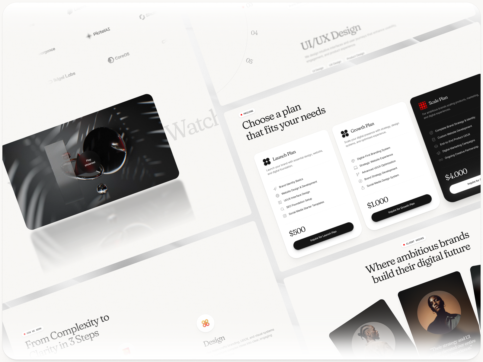 Orionix - Creative Agency & Studio Framer template