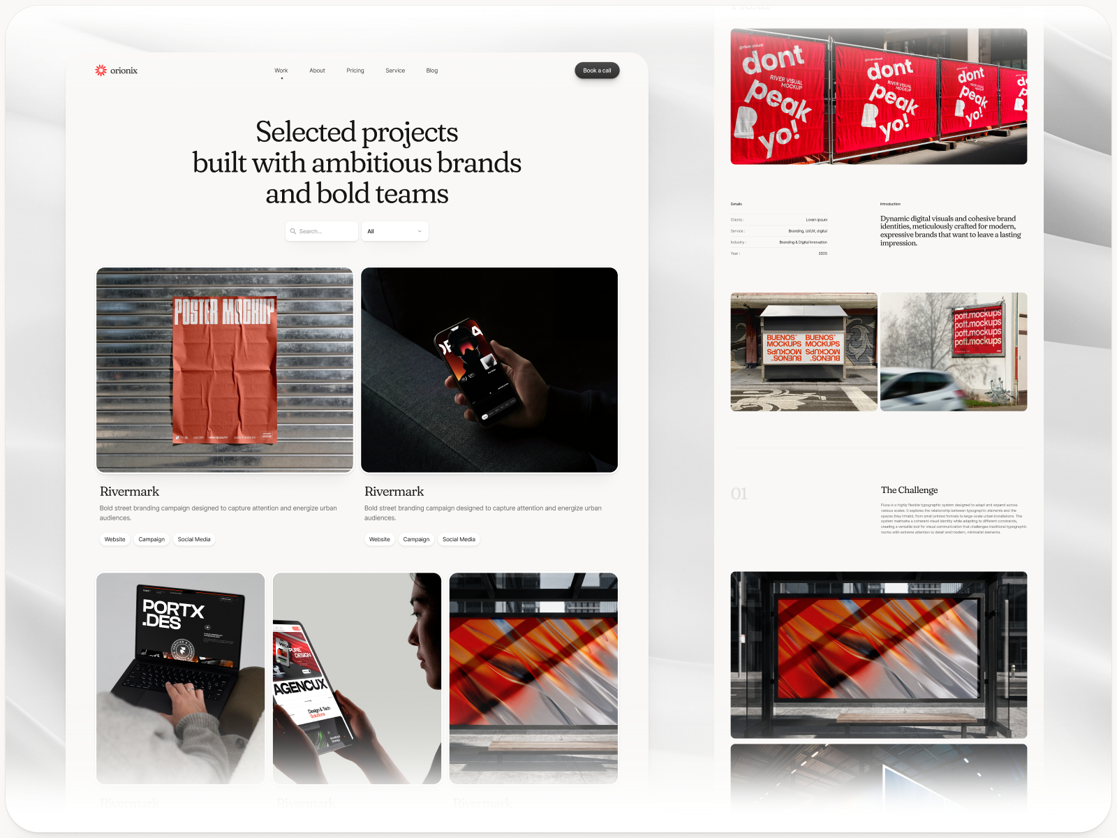 Orionix - Creative Agency & Studio Framer template
