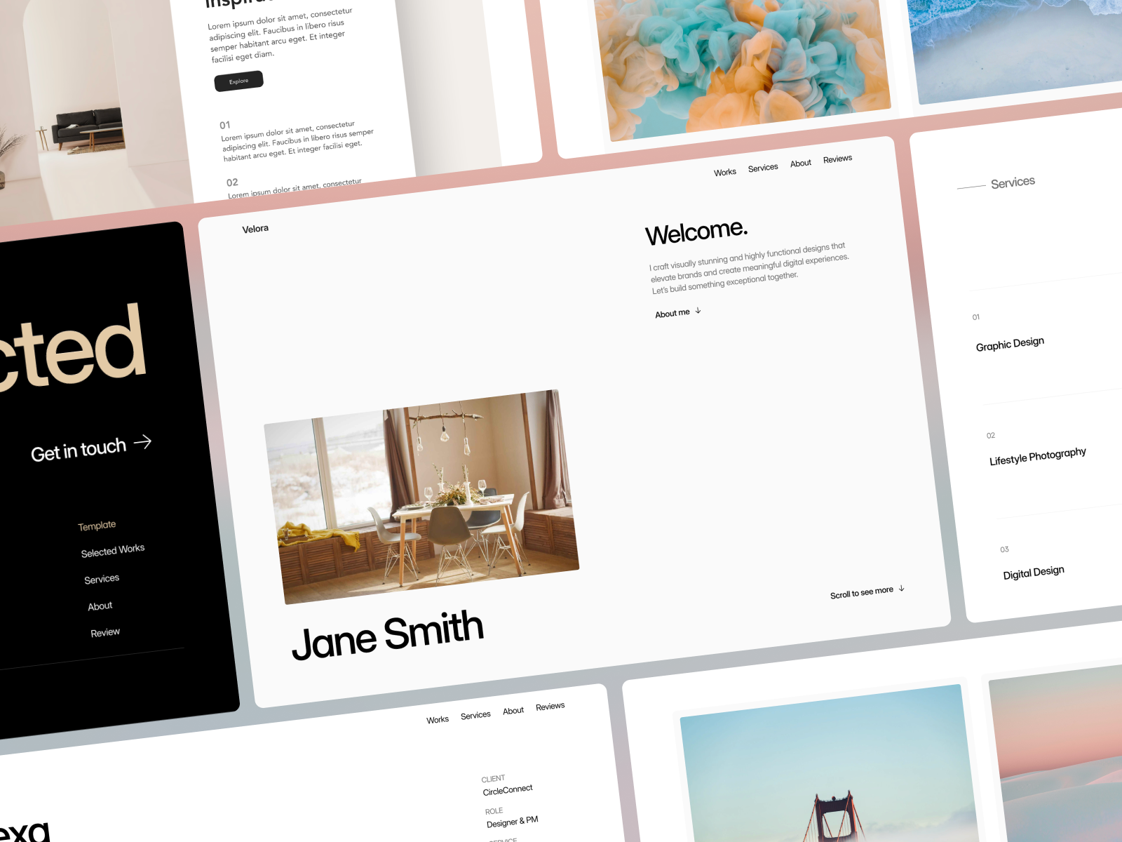 Velora — Free Portfolio & Resume Template