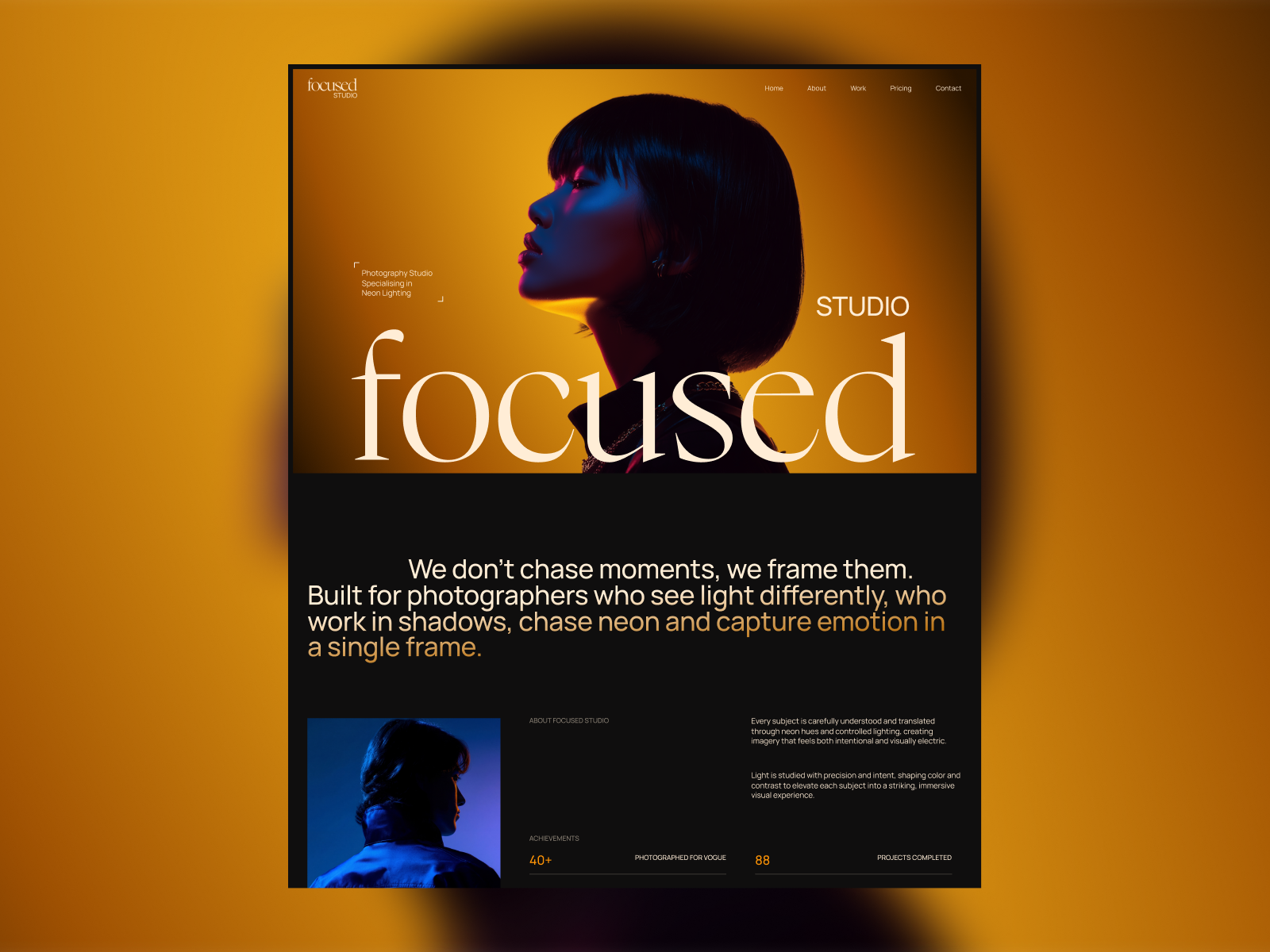 Focused - Photography Portfolio Template