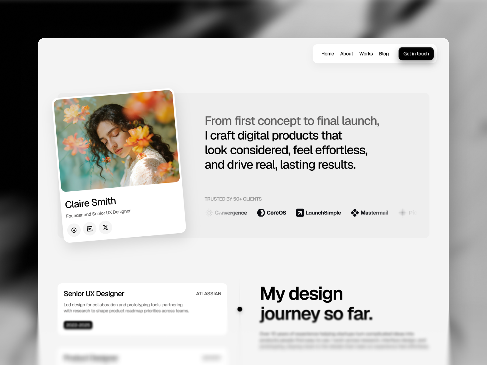 Folira Lite — Free Portfolio & Resume Template