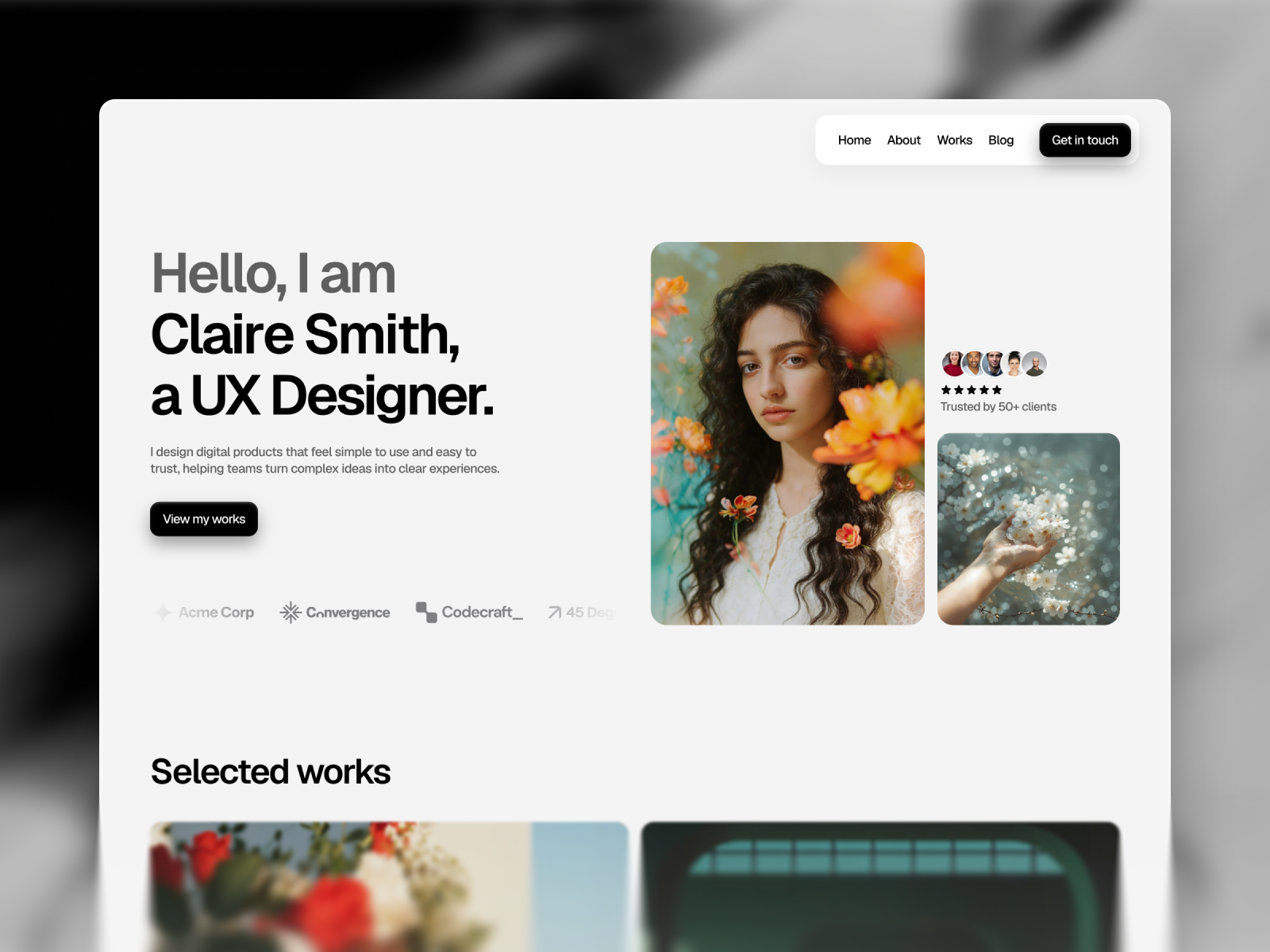 Folira Lite — Free Portfolio & Resume Template