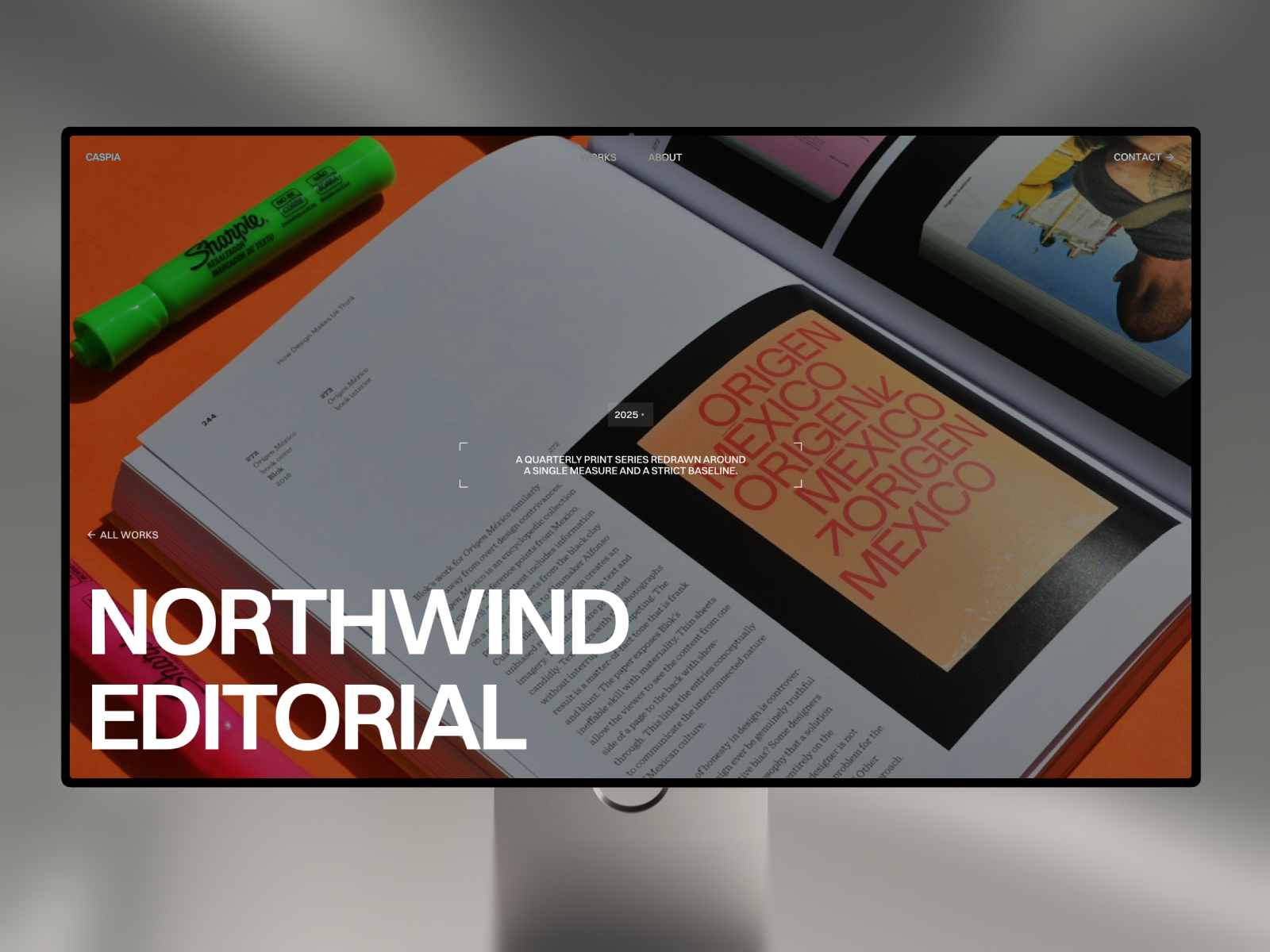 CASPIA — Free Portfolio Template for Creatives