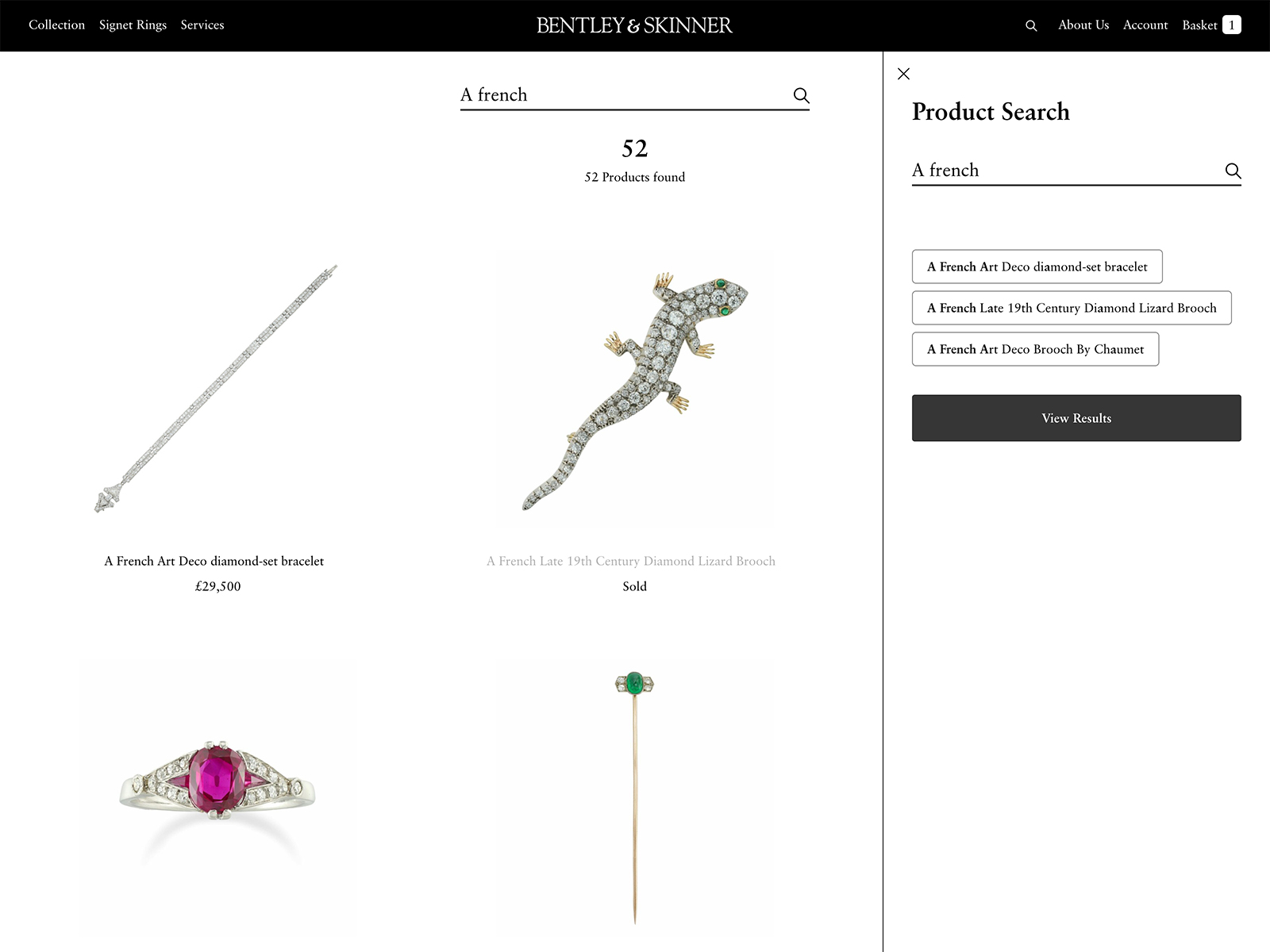 Search Navigation & Results