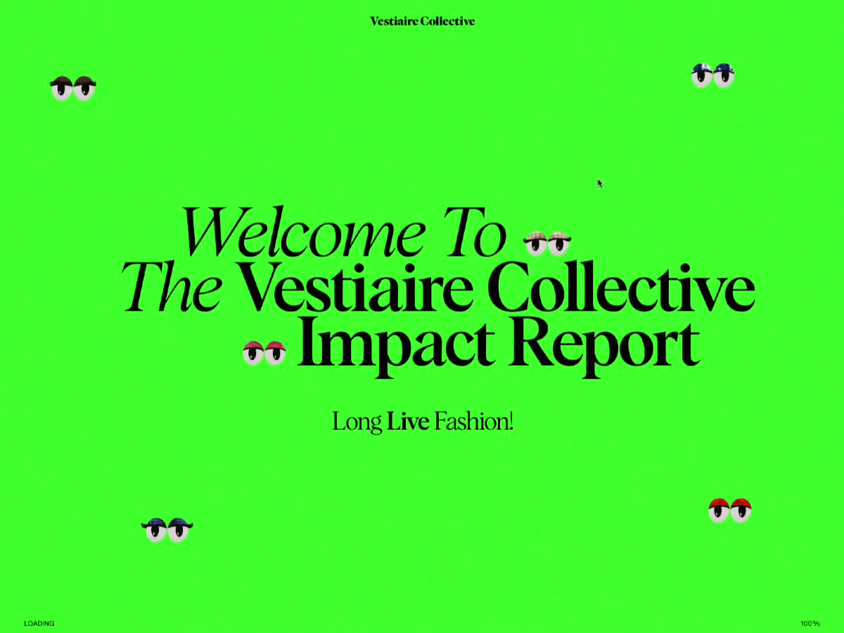 Vestiaire Collective Report 22 - Awwwards SOTD