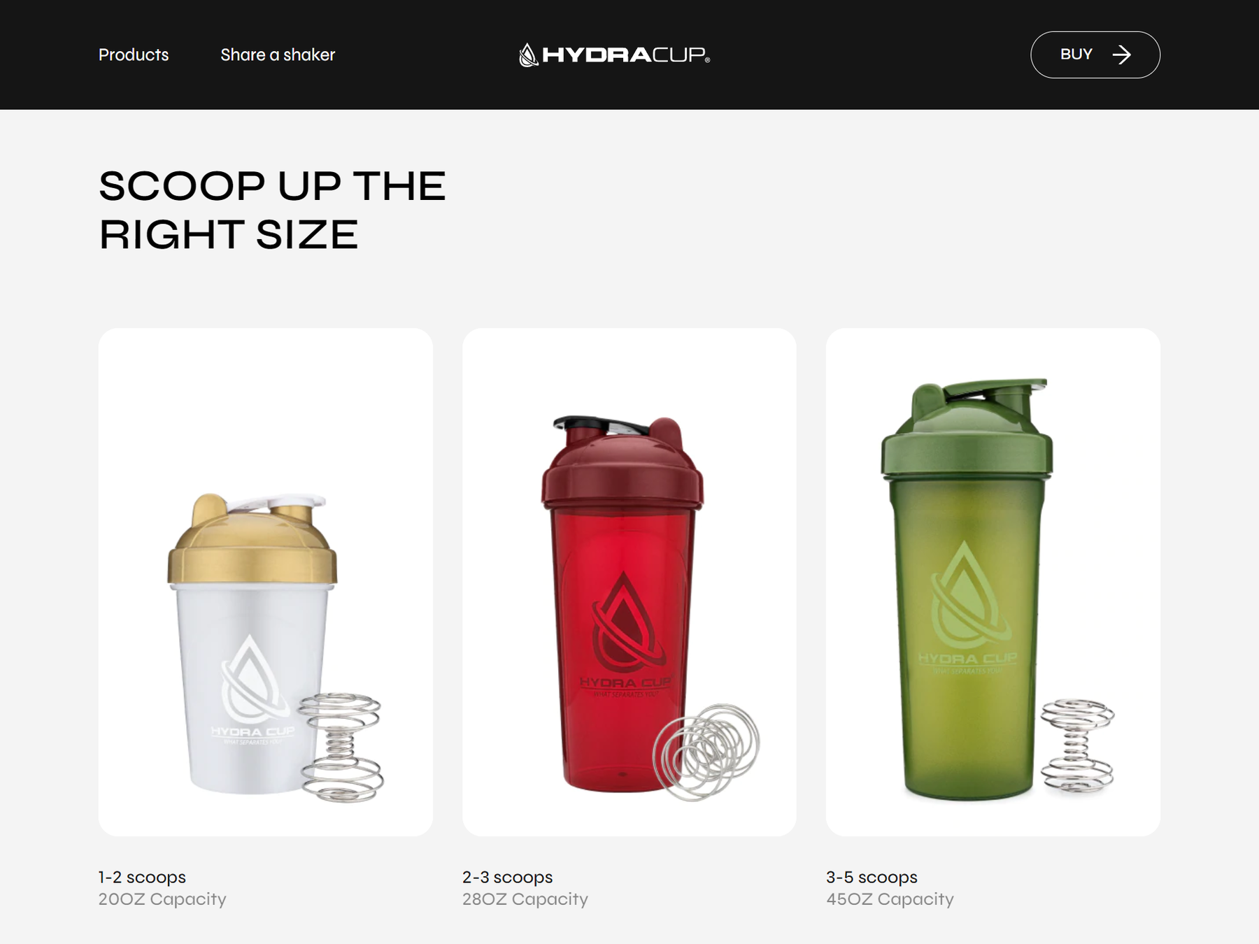 Hydracup products