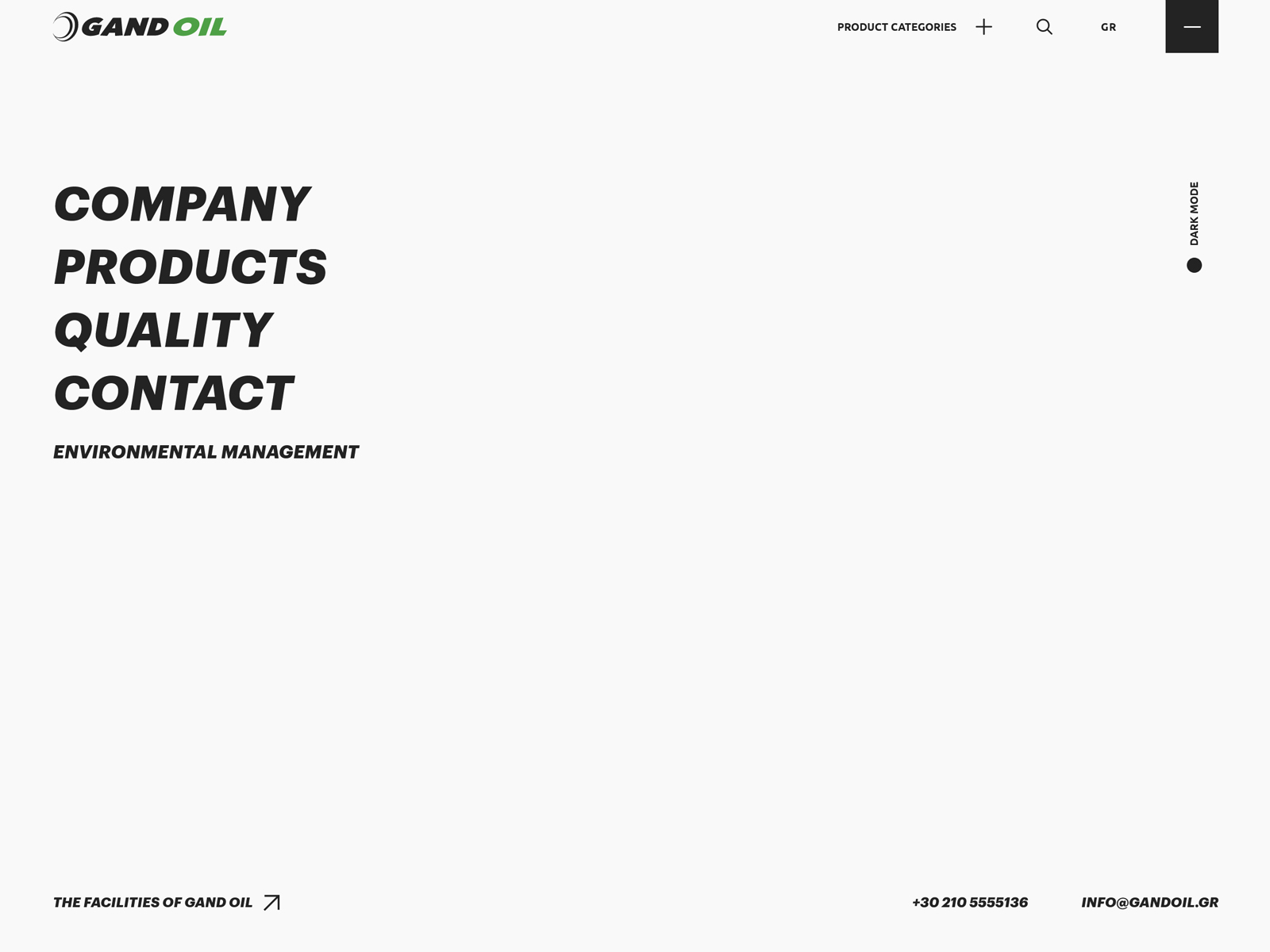 Fullscreen overlay menu