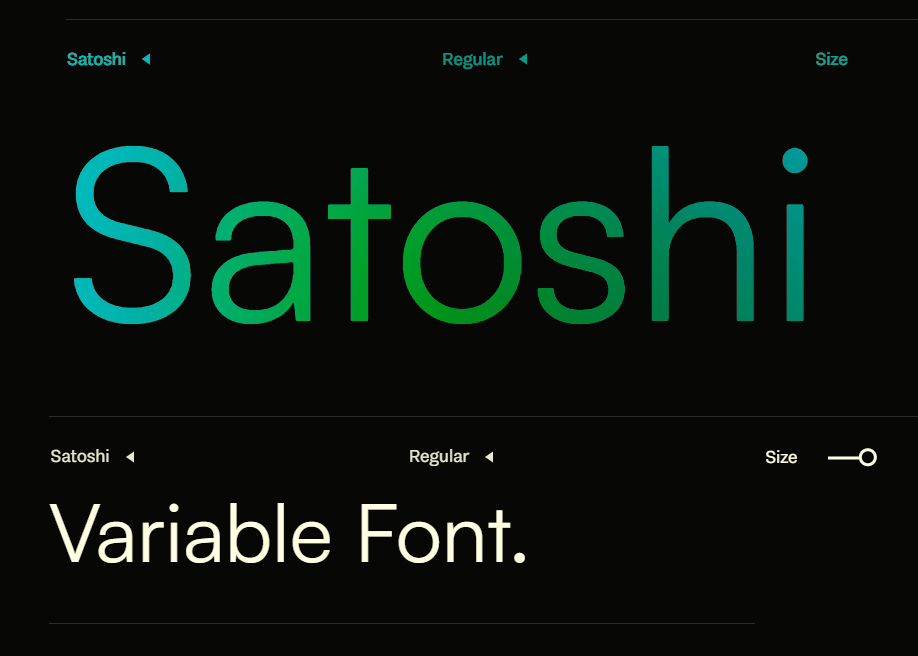 Satoshi Variable Font