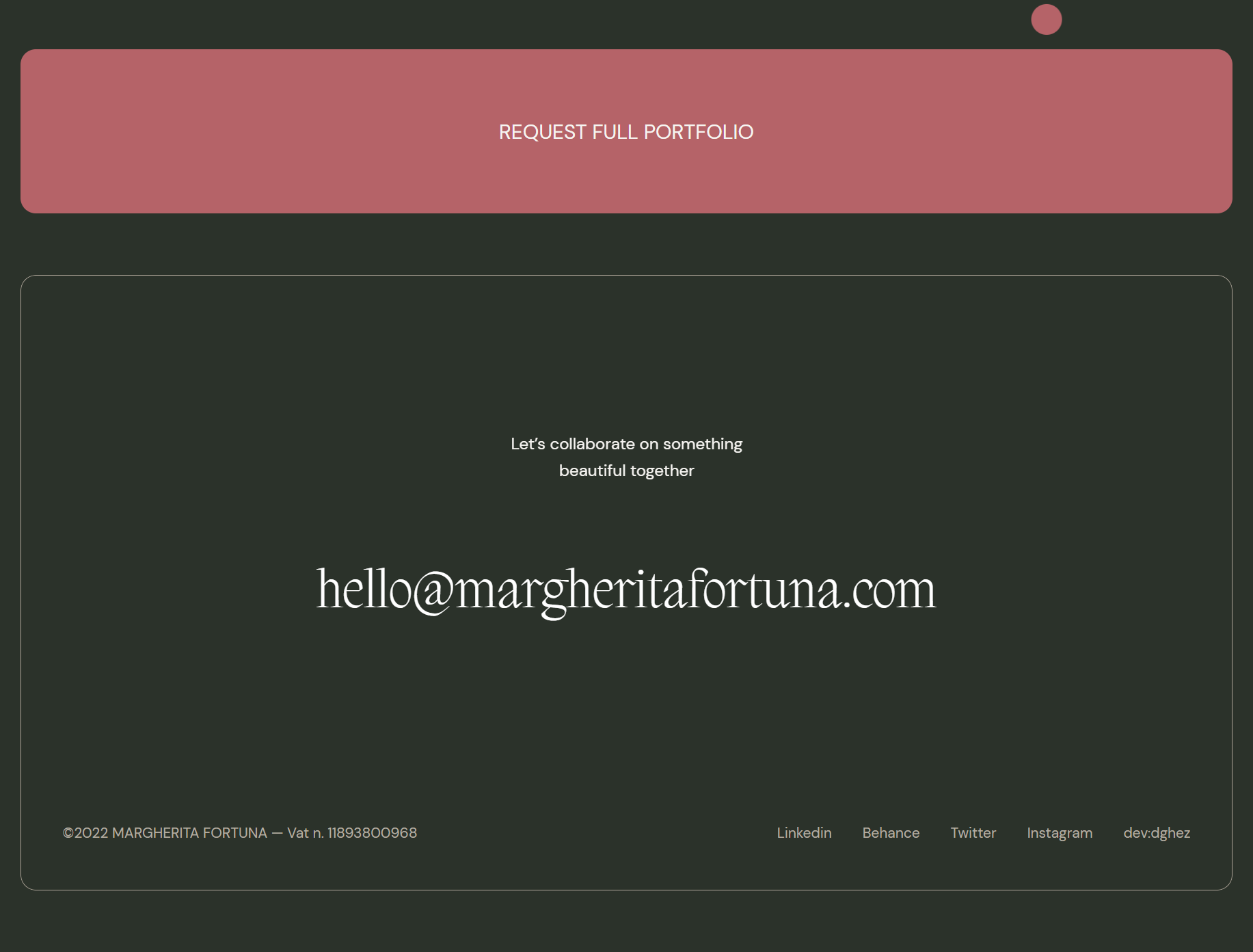Contact - Margherita Fortuna — Portfolio