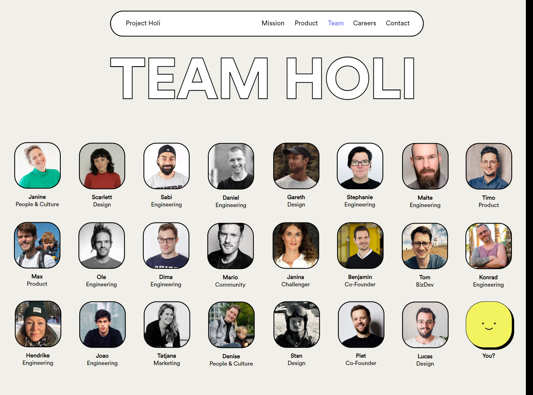 Team - Project Holi: Positive Change