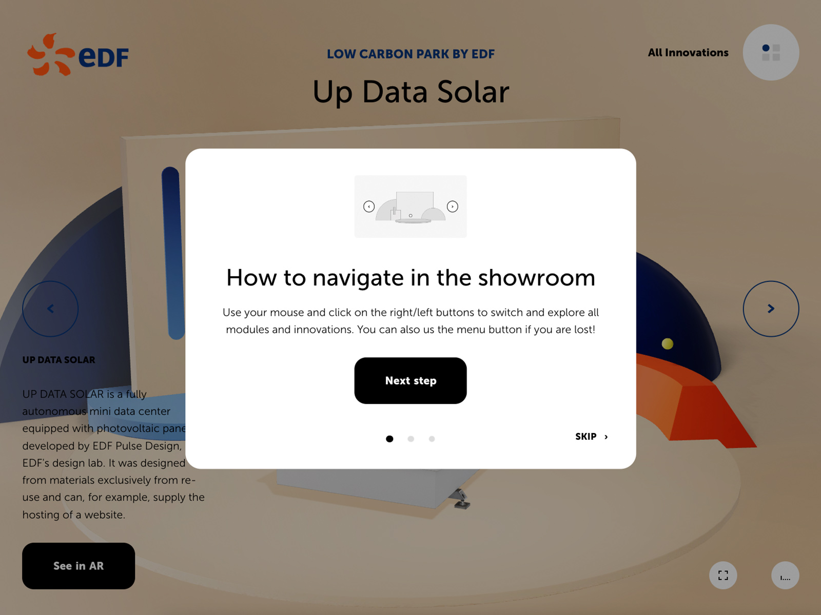 How to navigate Pop up