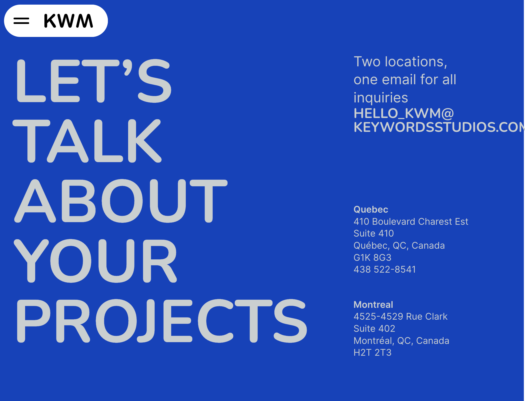 Contact - KWM Agency