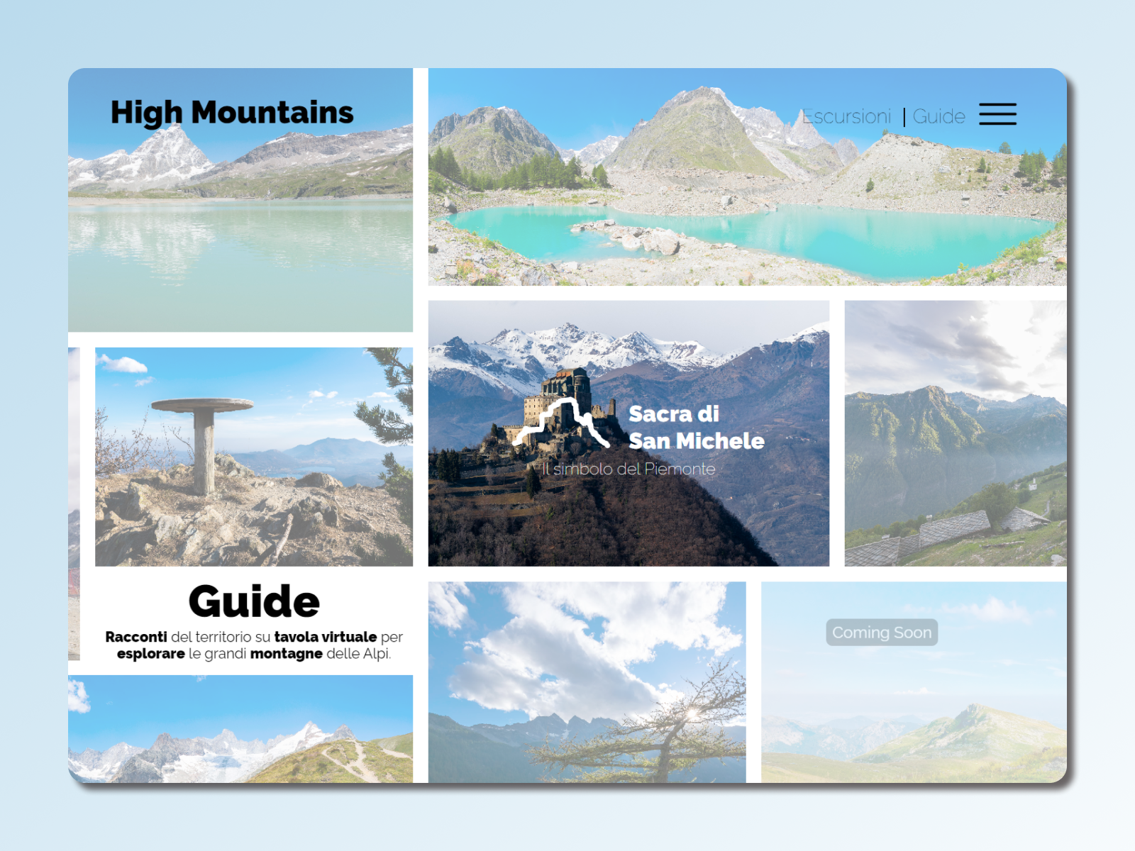 High Mountains - Guides: virtual table to explore stories of places