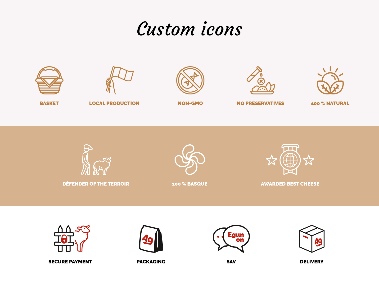 Custom icons