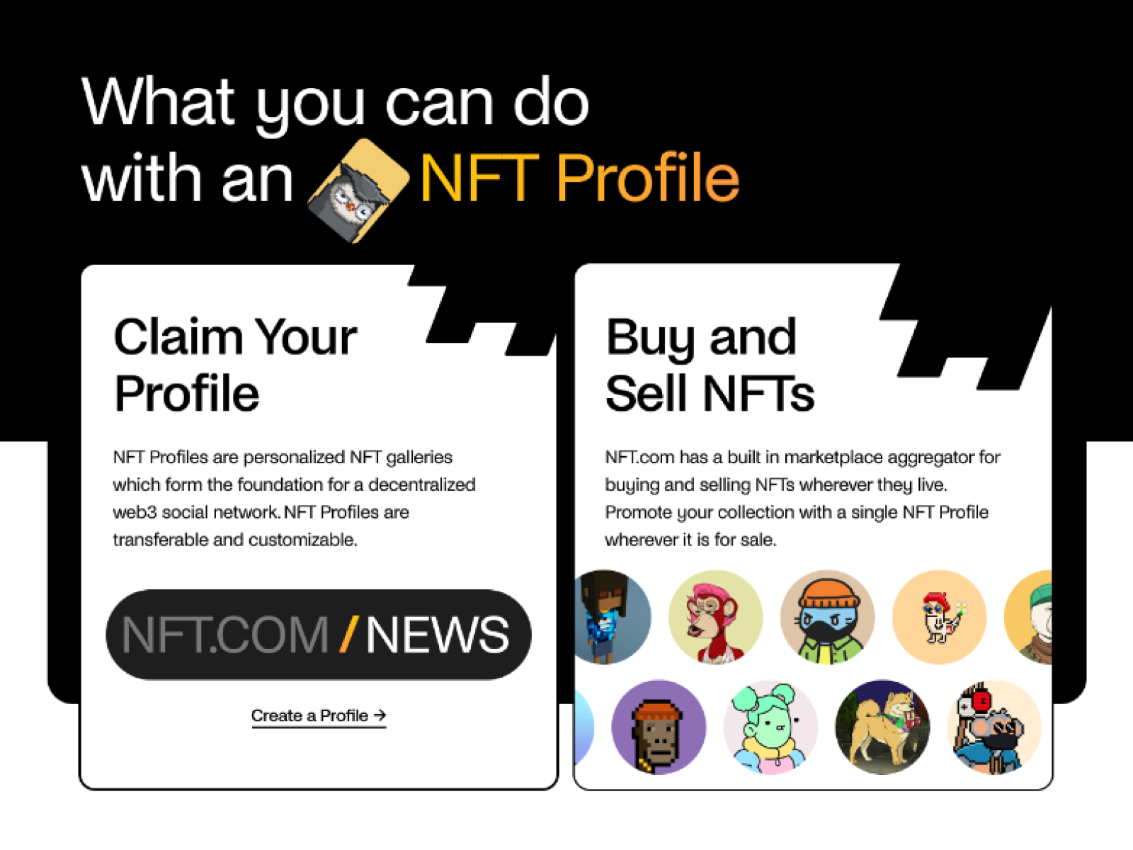 NFT Section Highlights
