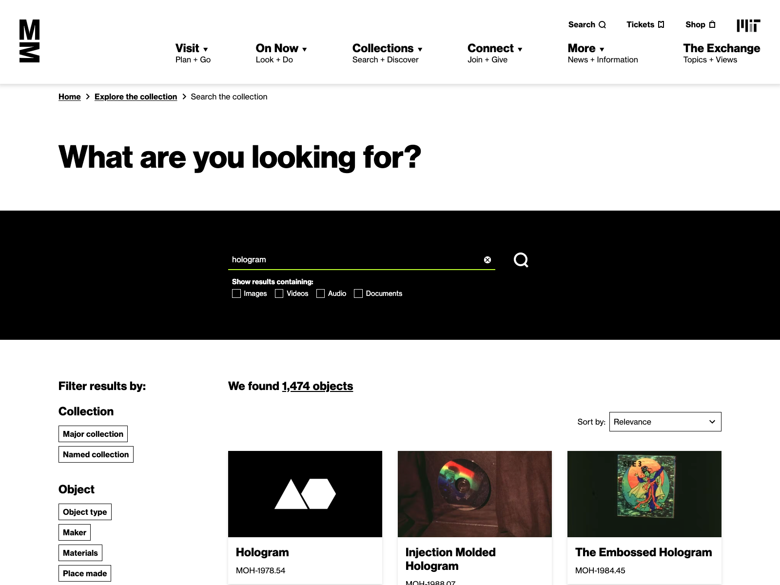 Search facets