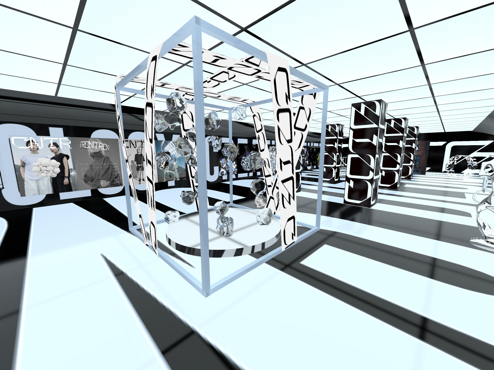 A gallery of works in the form of a virtual space