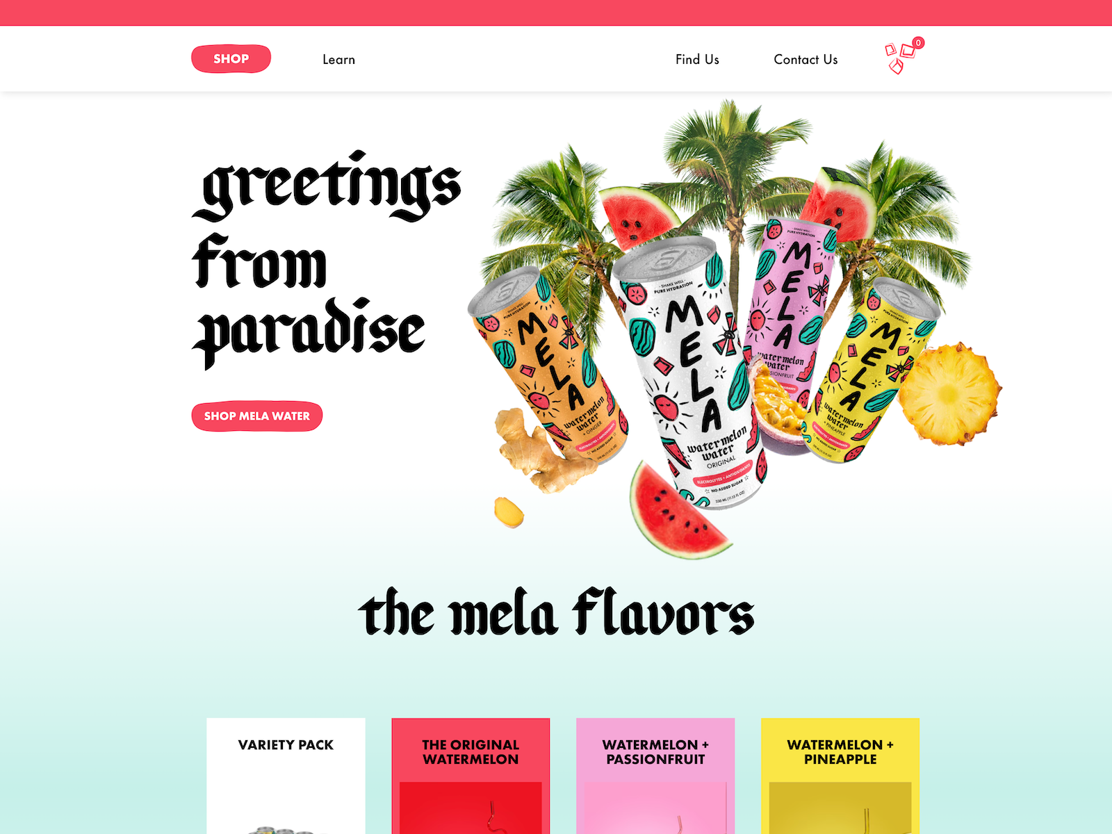 Mela Website Design