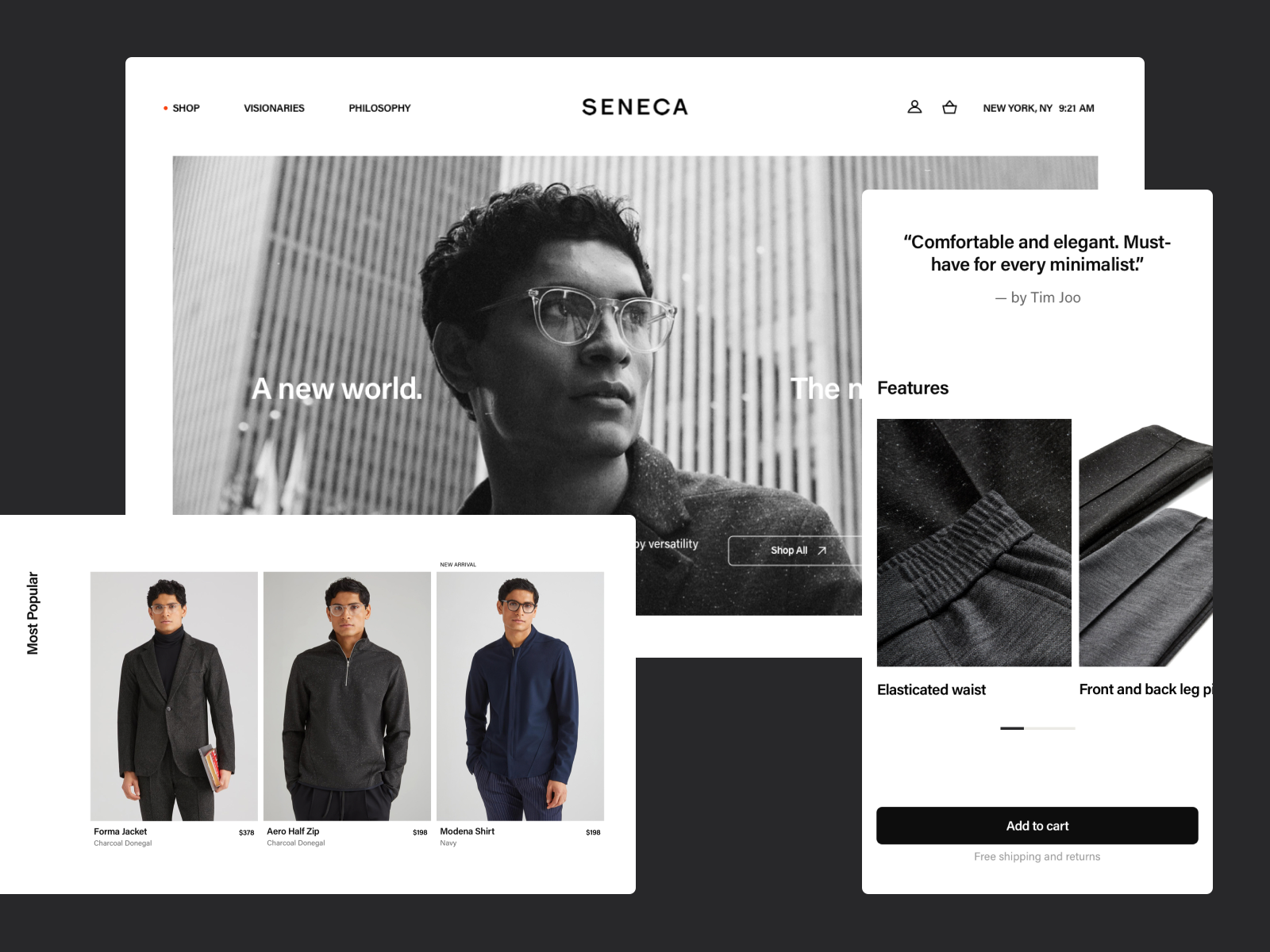 SENECA: Hero image & other images