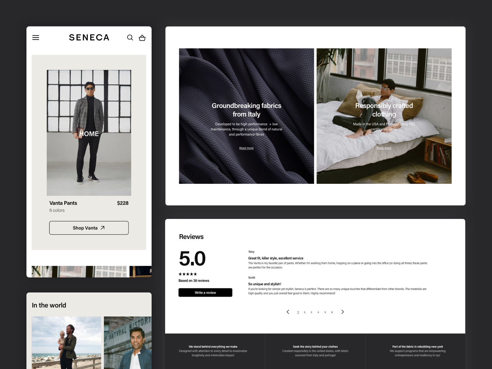 SENECA: Content pages