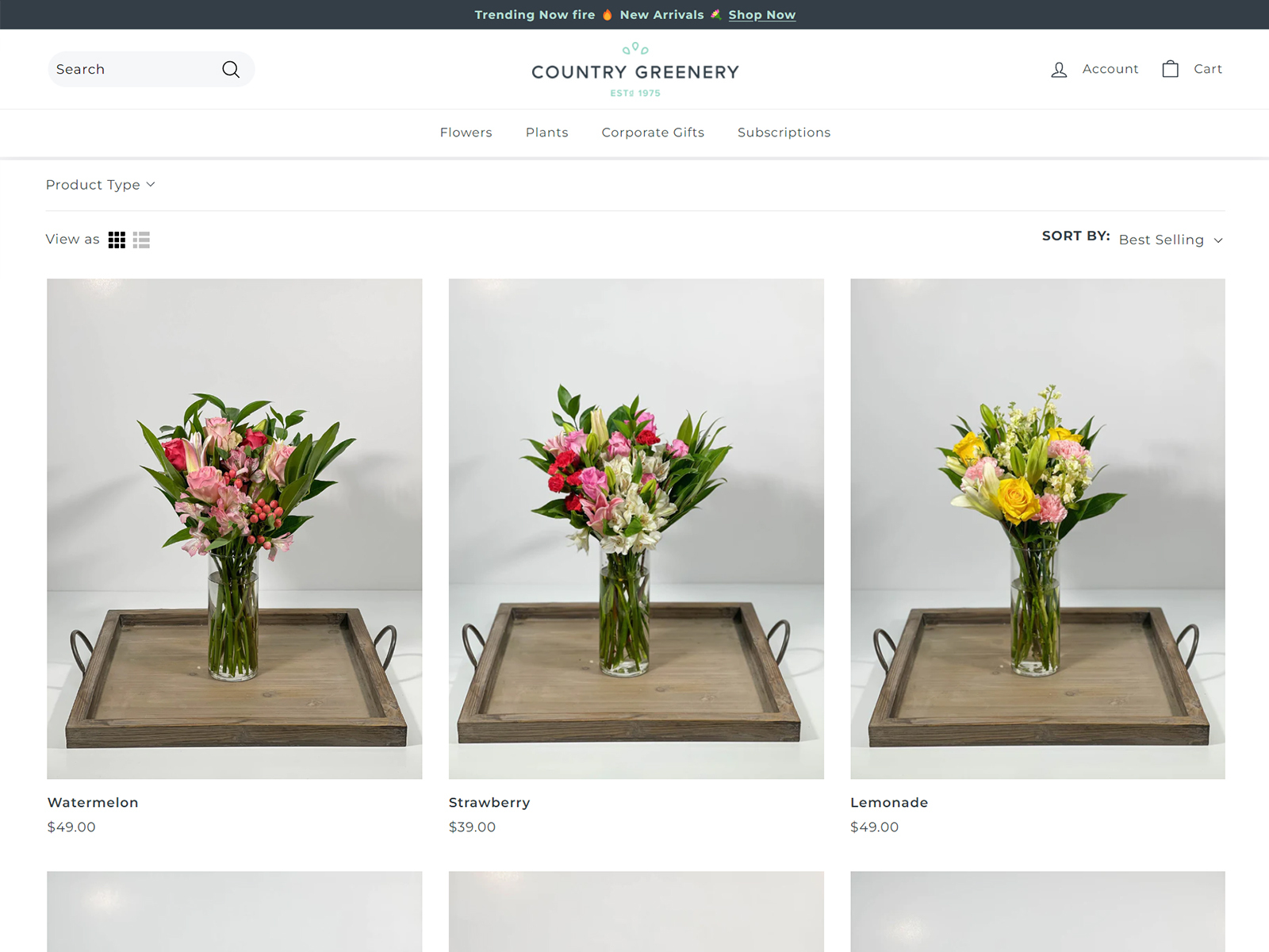 Flower page gallery