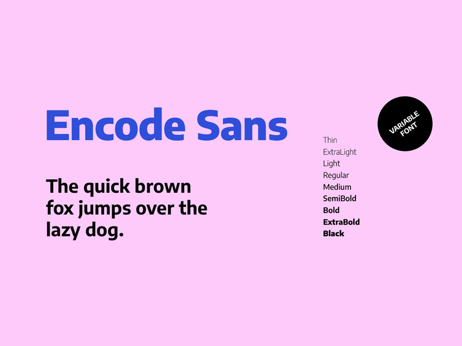 Encode Sans - Google Fonts