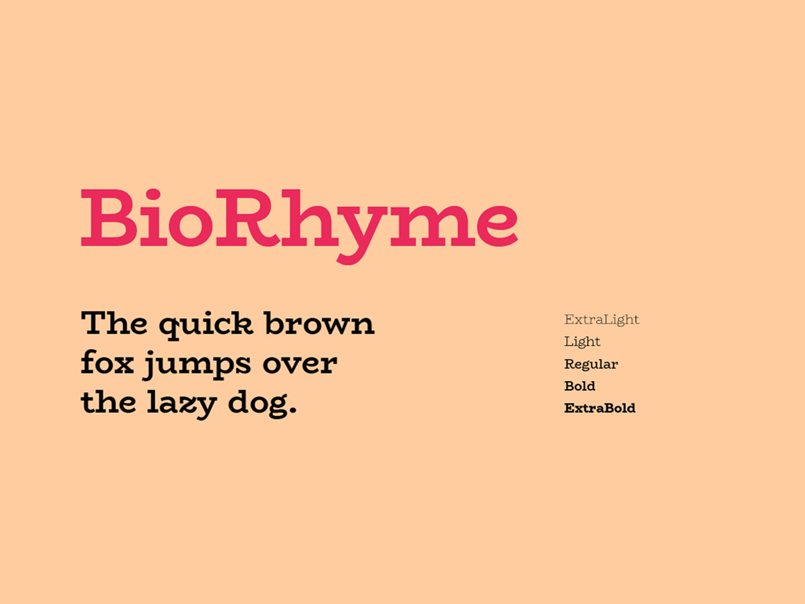 BioRhyme - Google Font