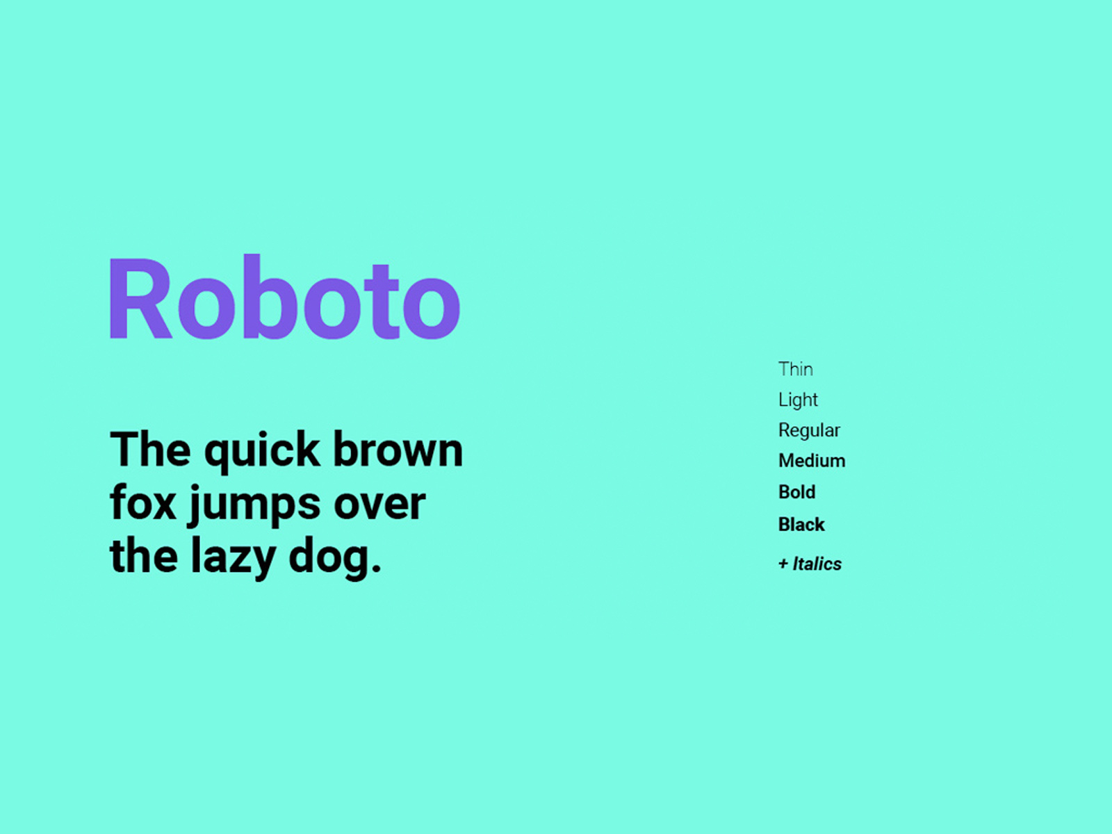 Roboto - Google Font