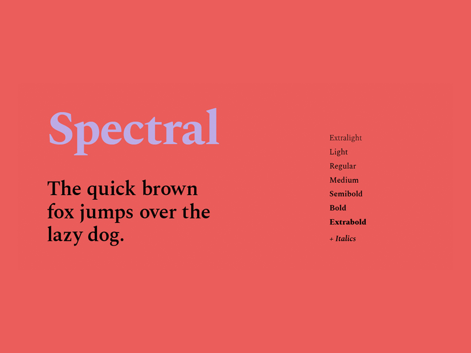 Spectral - Google Font