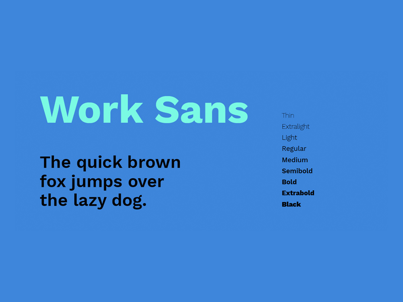 Work Sans - Google Font